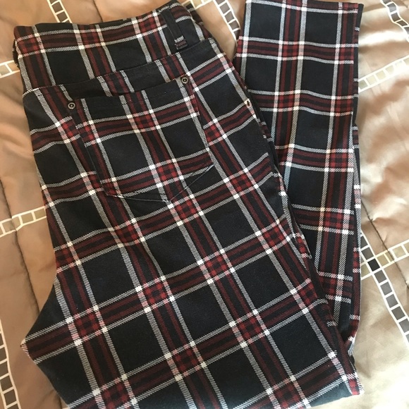 Faded Glory Pants - Faded Glory Leggings Like New 2X Black/White/Rust